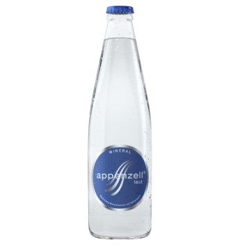 Appenzeller Mineral laut mit CO2 blau